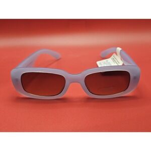 A New Day Women's Sunglasses Candy Colored Blue Rectangle 100% UV Protection